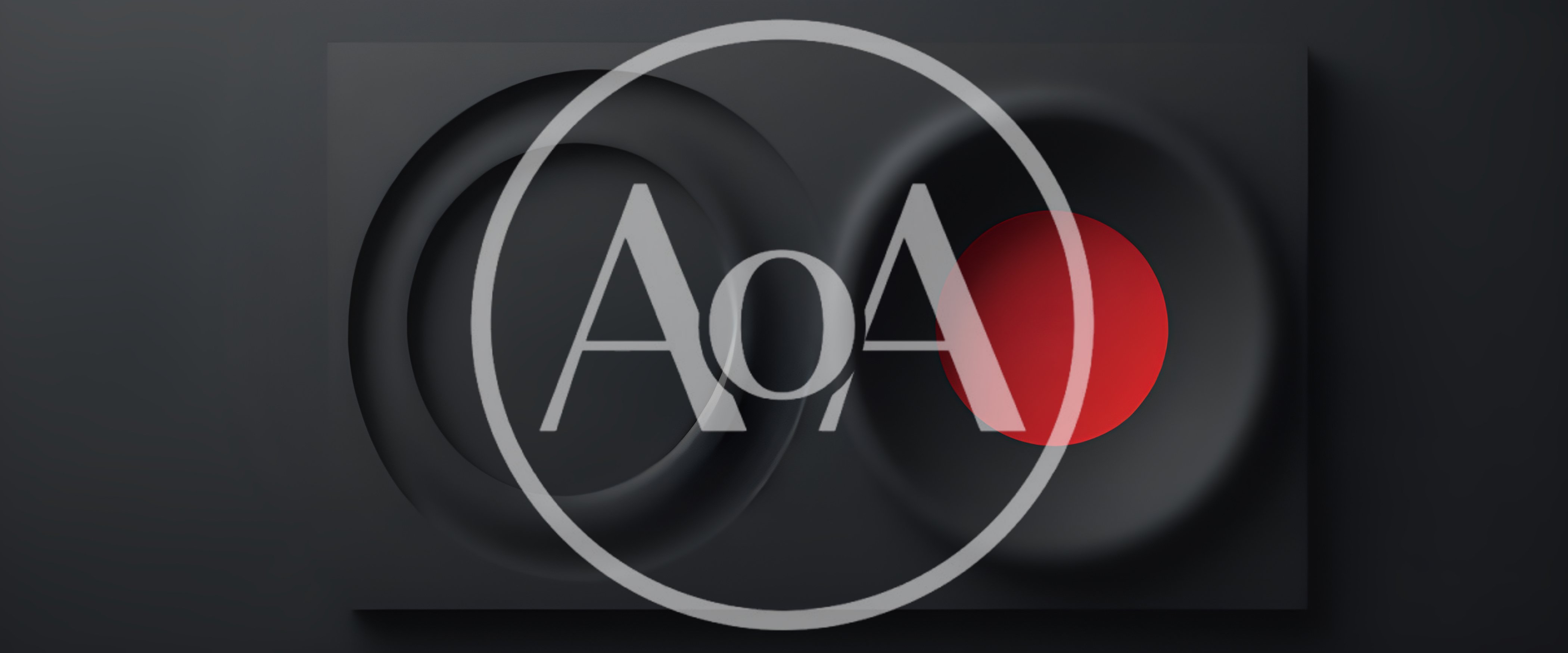 Abstract Minimalist Dark Background With Red Circular Element