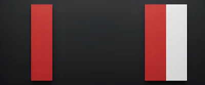 Minimalist Red And White Vertical Panels On Black Background