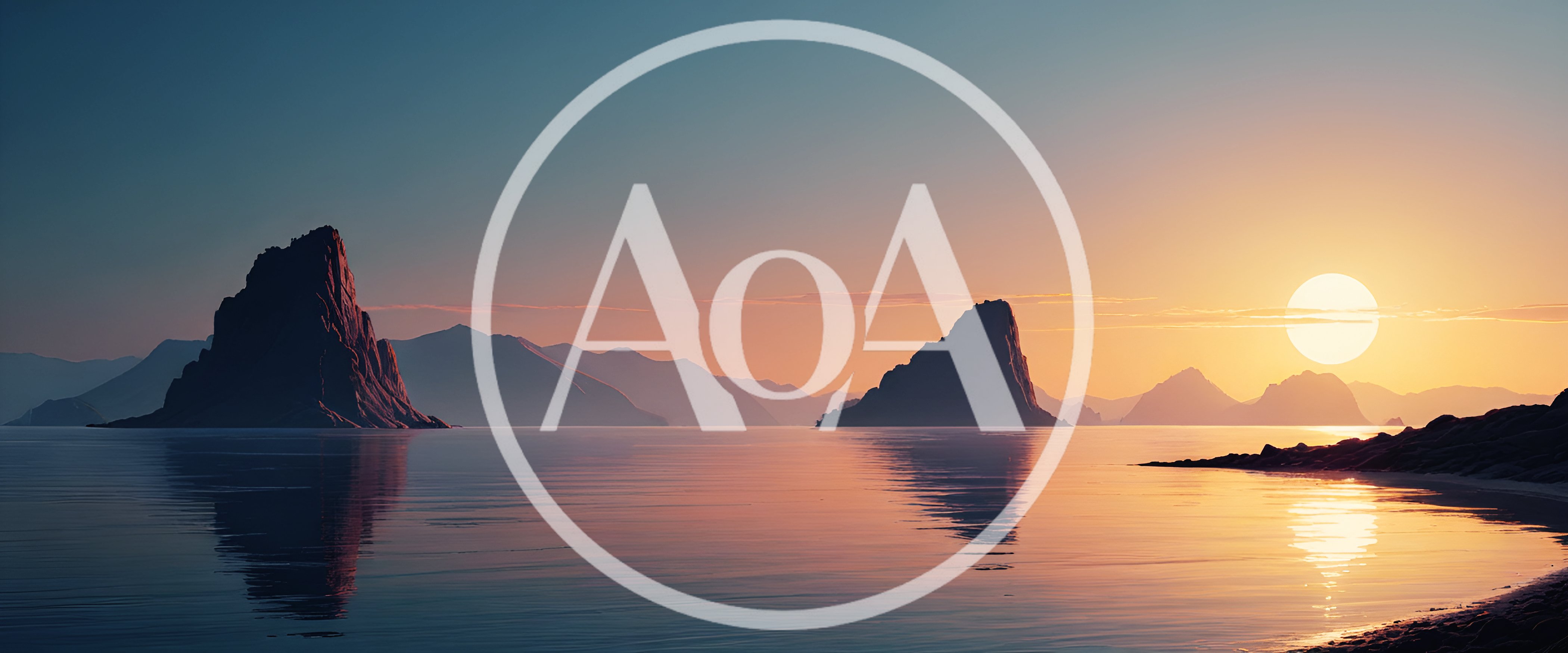 Serene Sunset Over Coastal Sea Stacks