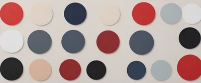 Abstract Pattern Of Colorful Circular Wall Panels