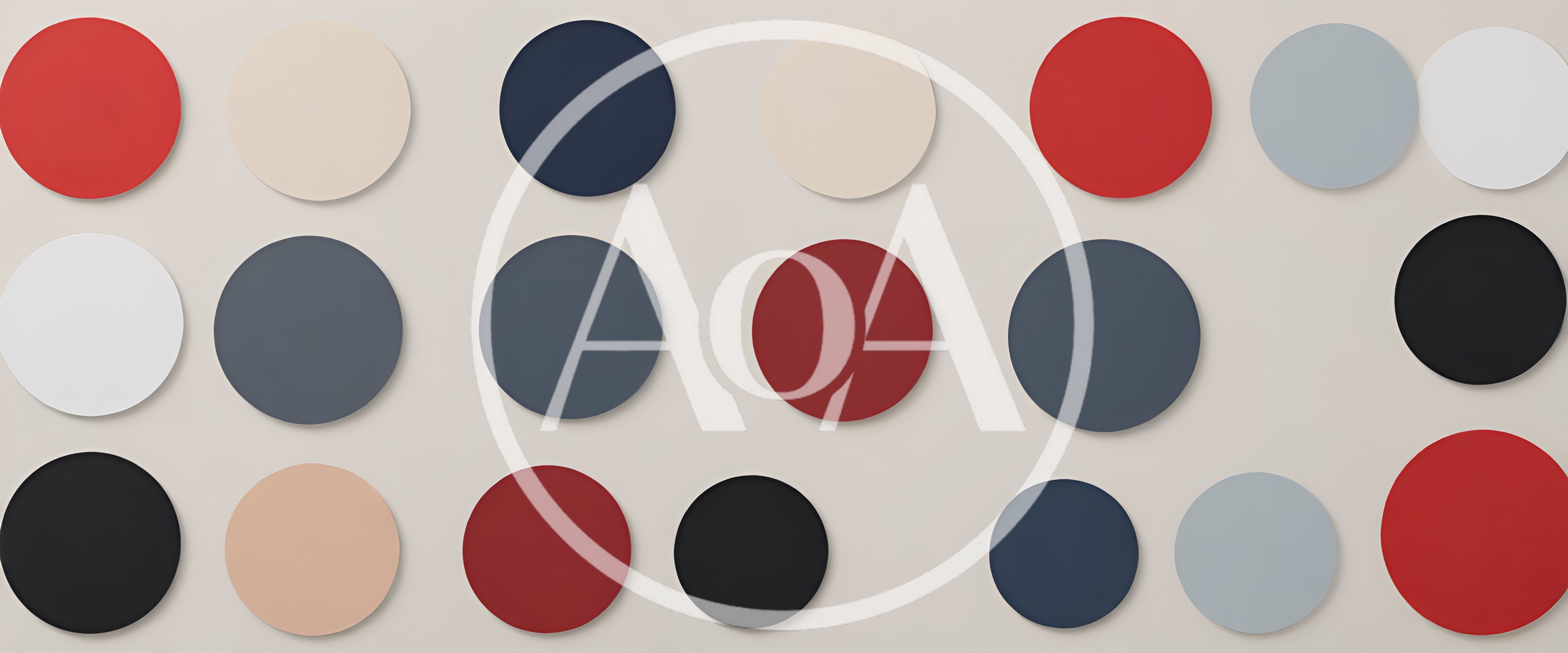Abstract Pattern Of Colorful Circular Wall Panels