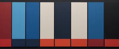 Abstract Minimalist Color Block Wall Art Panels