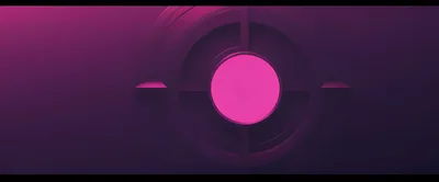 Abstract Pink Glowing Target Graphic Design