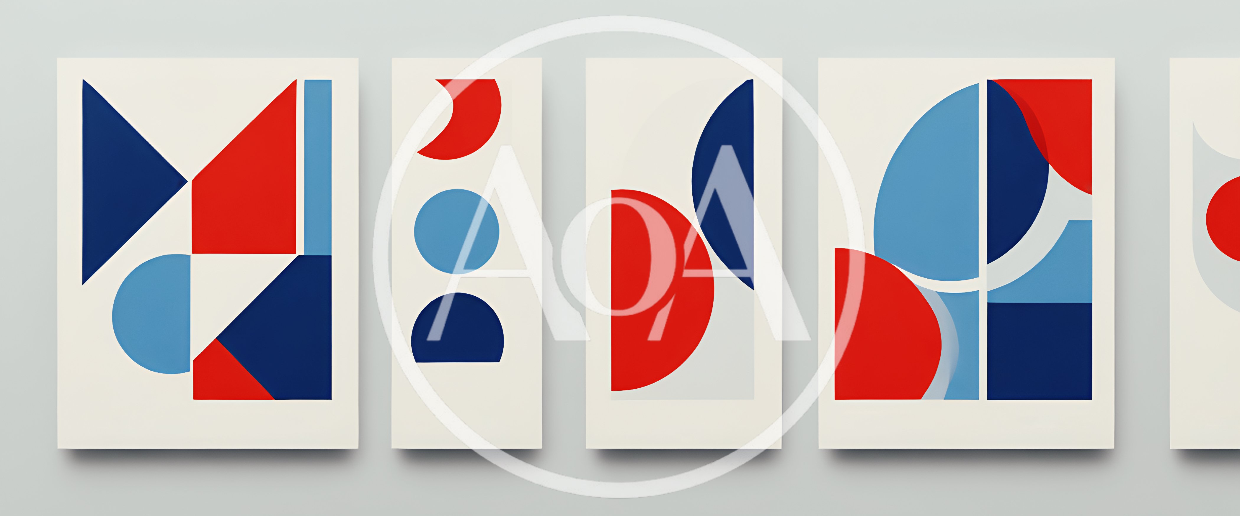 Abstract Geometric Wall Art Prints Set