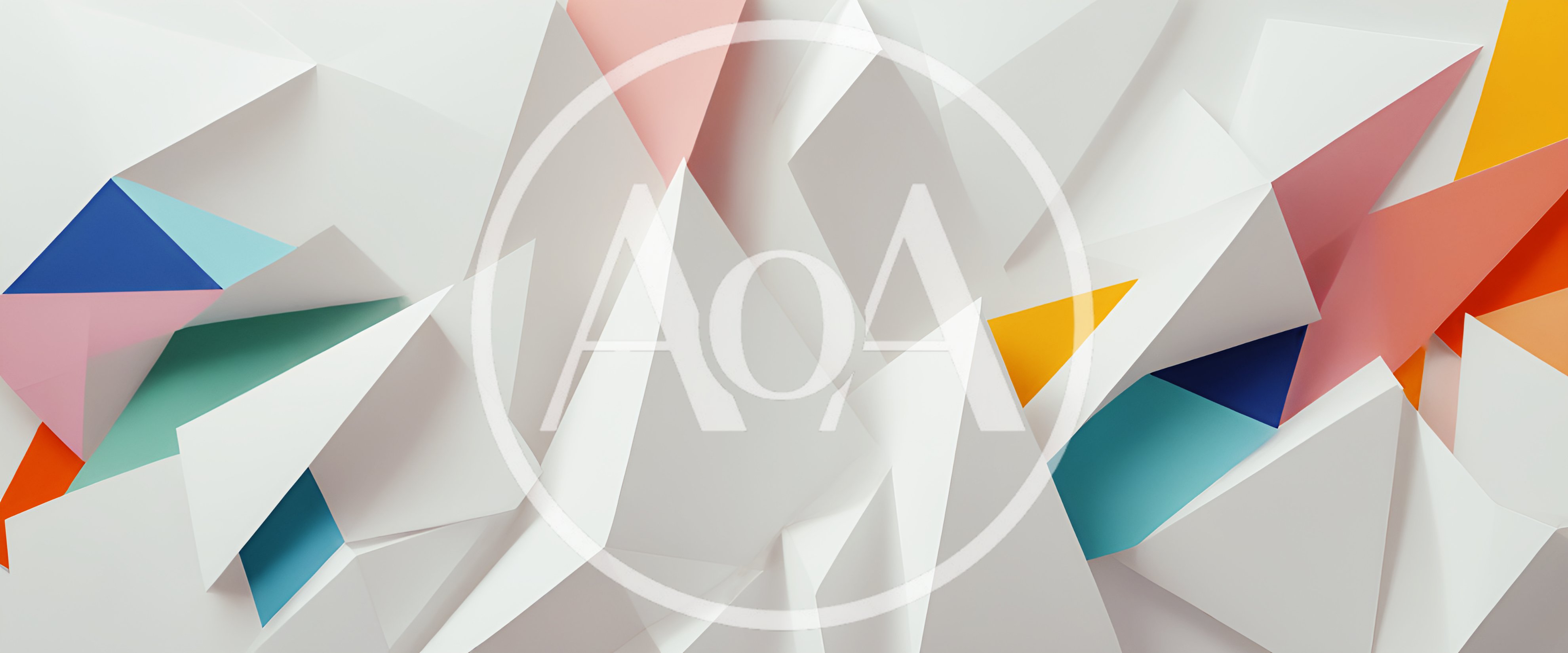 Abstract Geometric Paper Art Background
