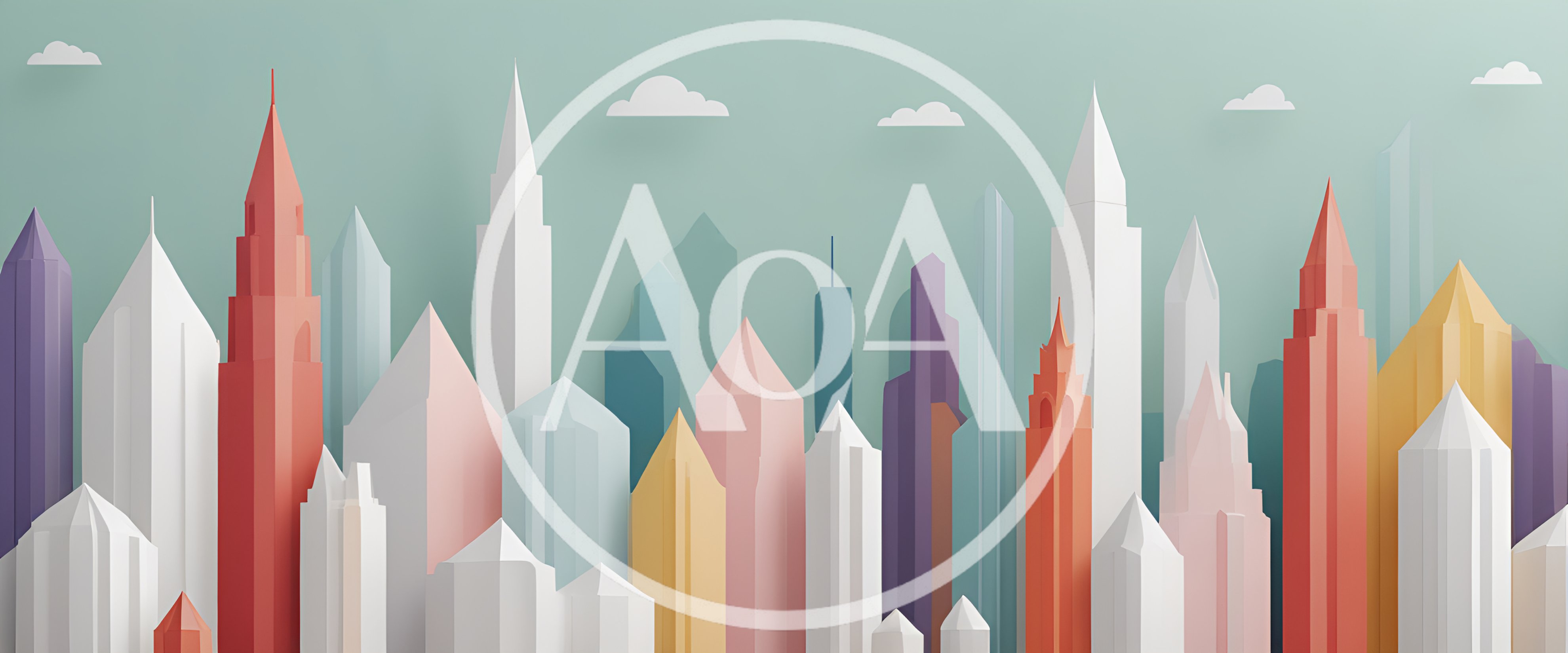 Paper Cutout Style Cityscape Illustration
