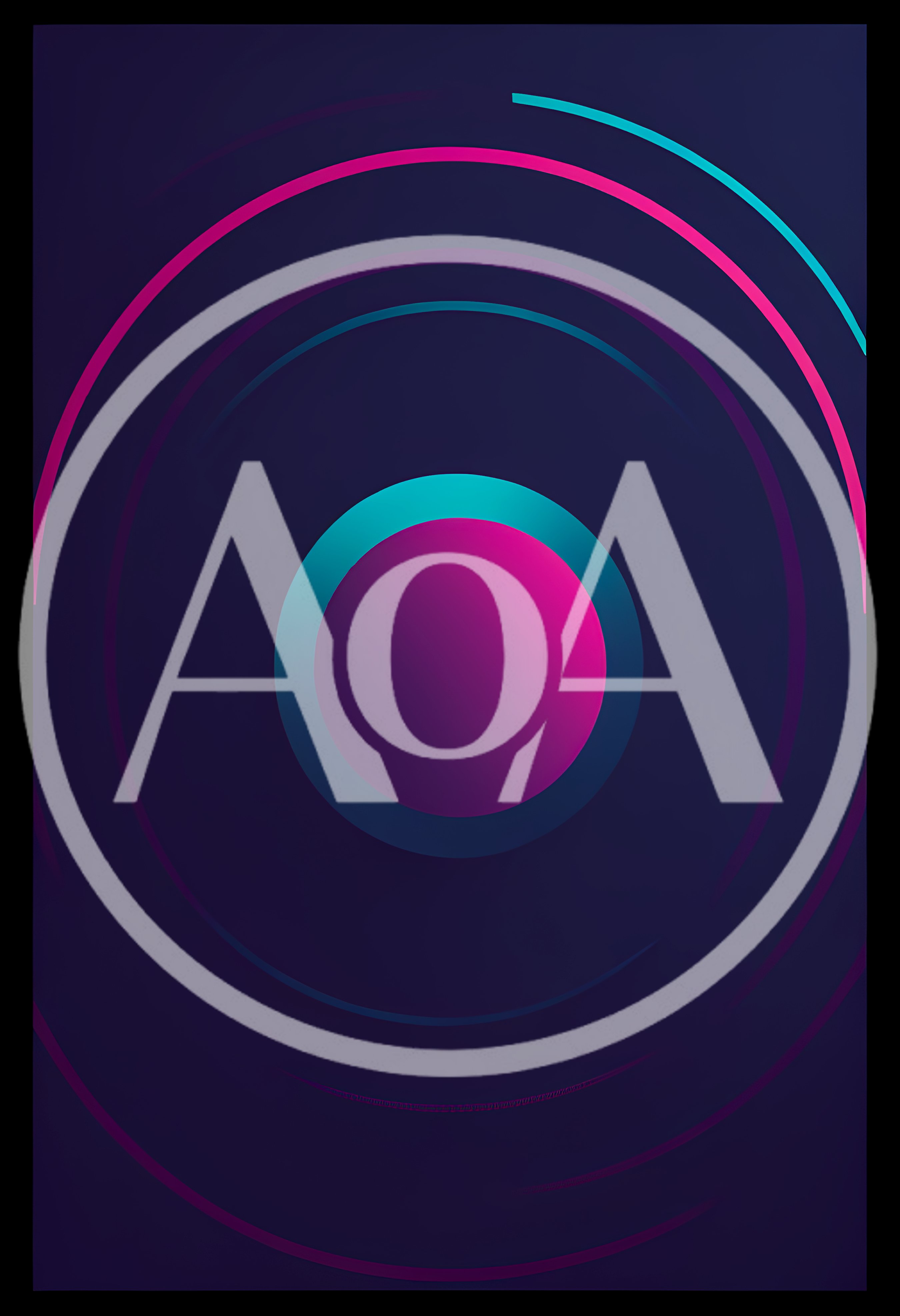 Abstract Neon Circular Gradient Background Design