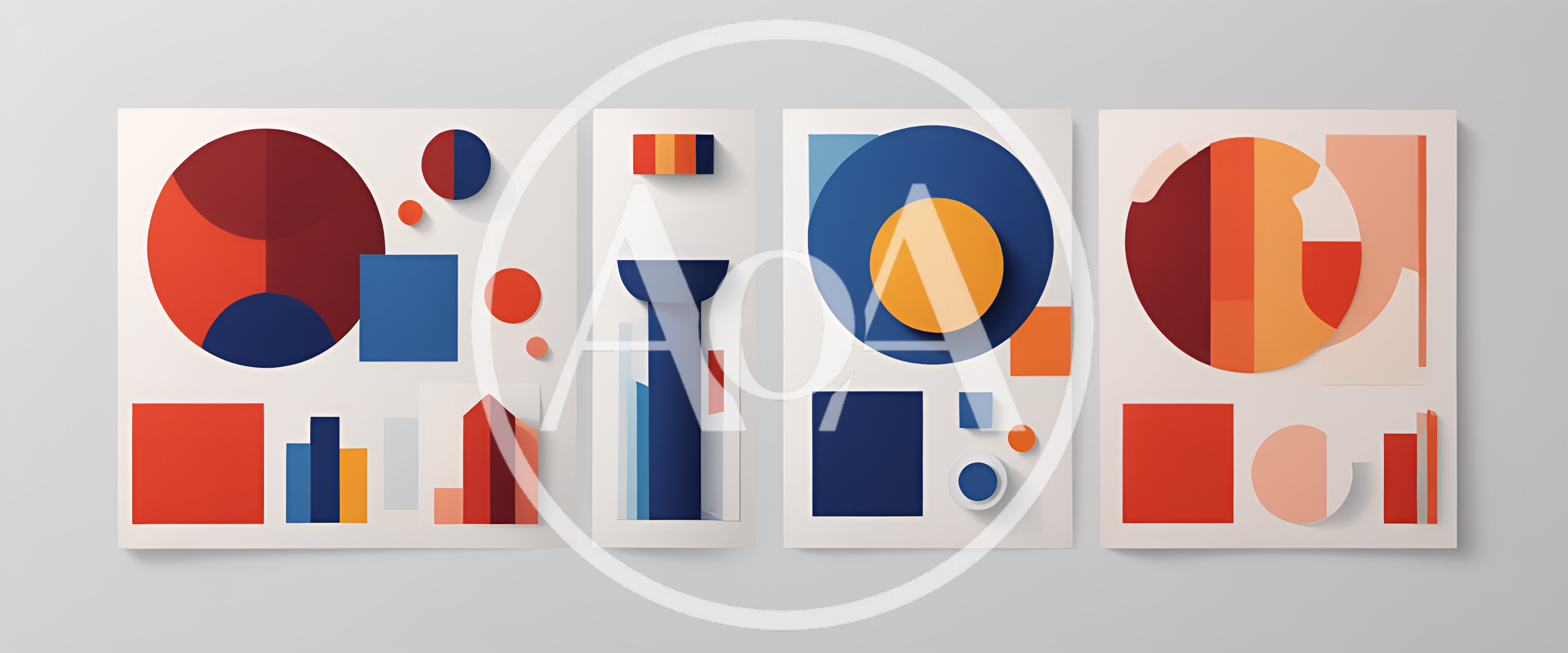 Abstract Geometric Art Prints Set