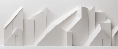 Abstract White Paper Architecture Model Cityscape
