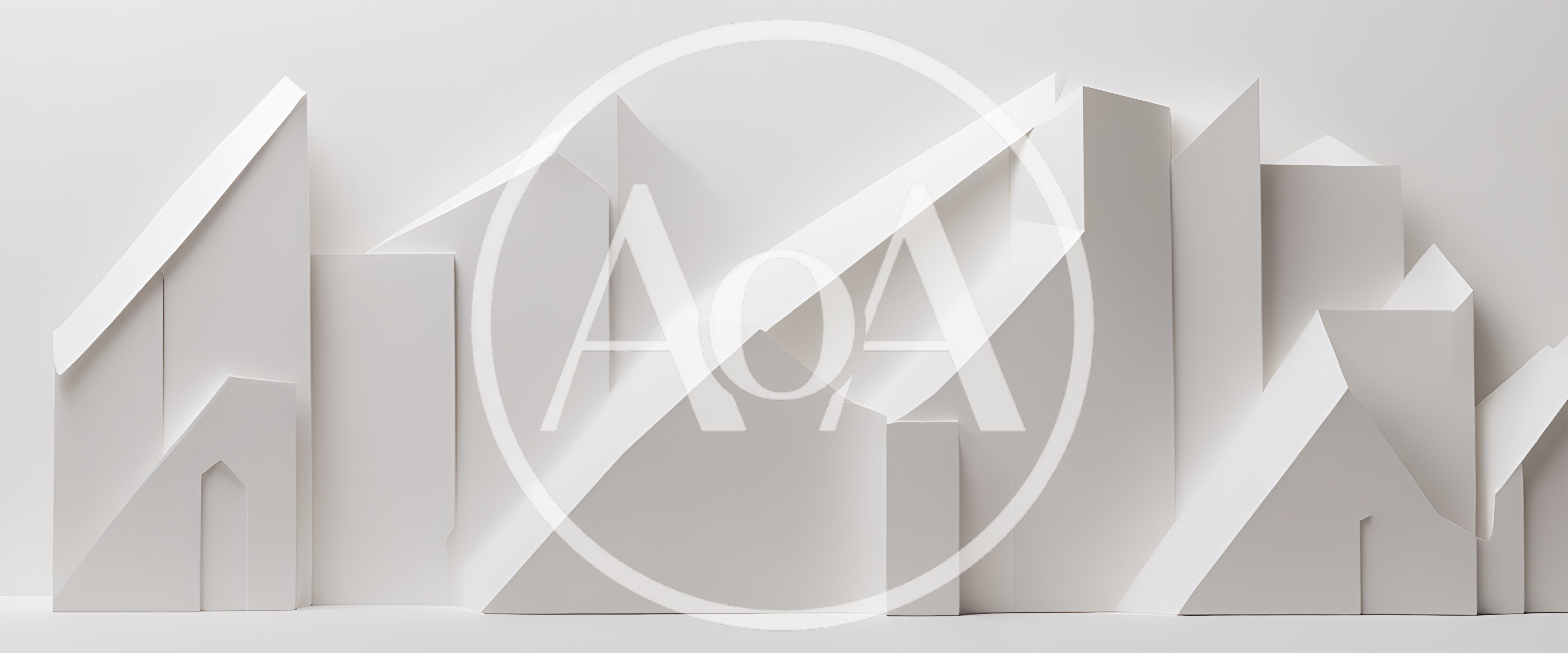 Abstract White Paper Architecture Model Cityscape