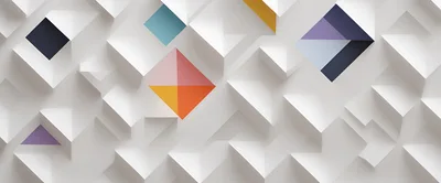 Abstract Geometric 3D Background With Colorful Shapes
