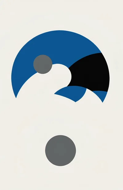 Minimalist Abstract Geometric Composition With Circles And Arcs