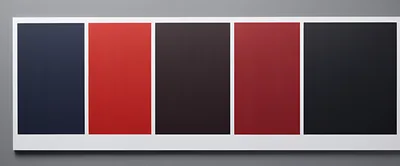 Five Rectangular Color Swatches In A Row