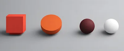 Minimalist 3D Geometric Shapes On A Neutral Background