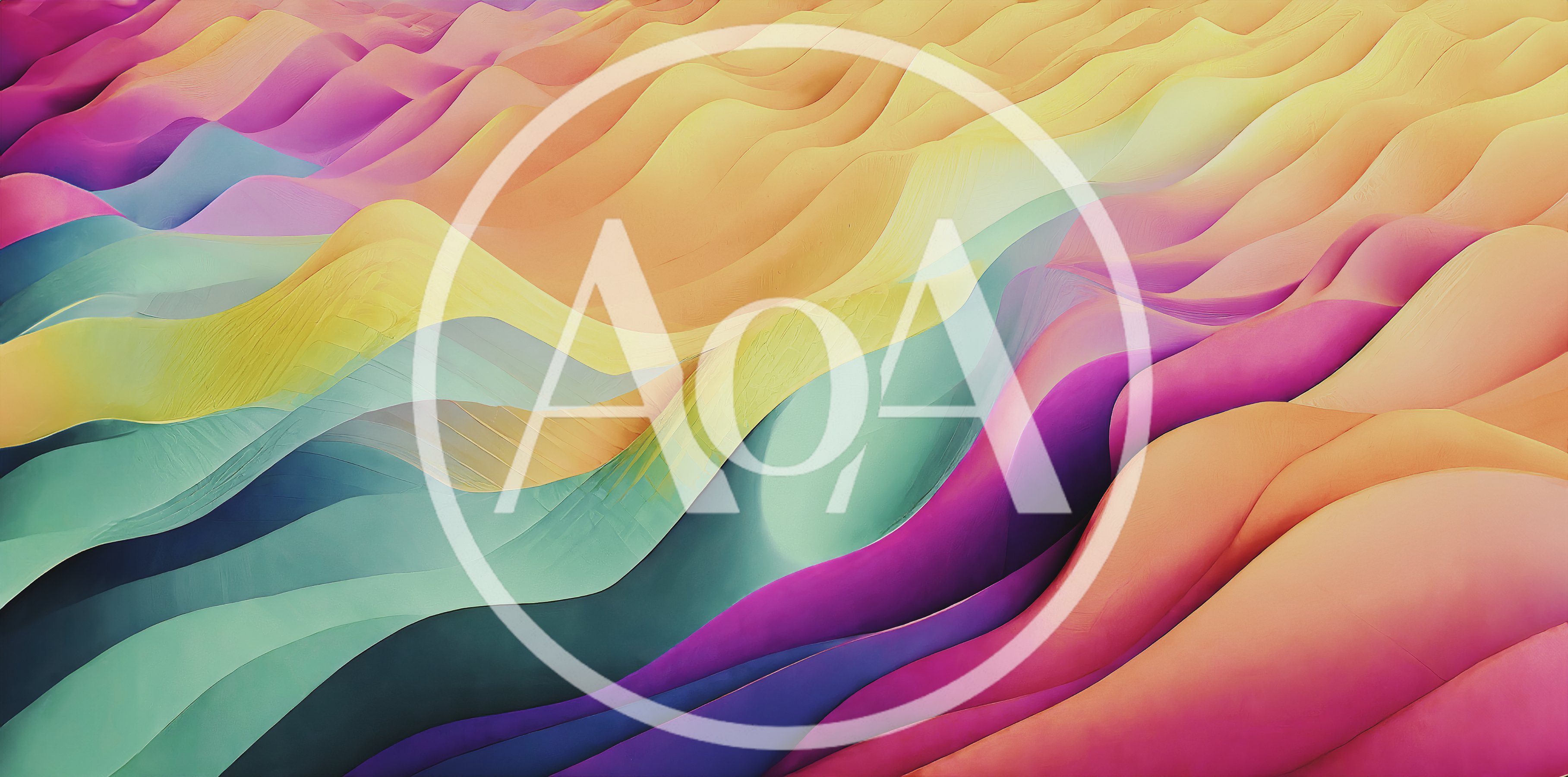 Abstract Wavy Layers With Vibrant Gradient Colors