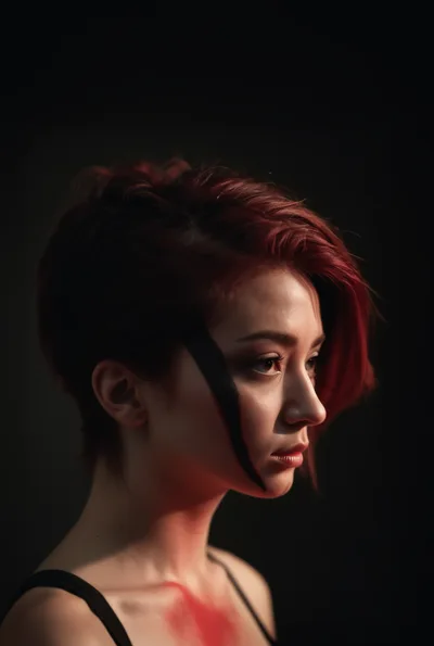 Portrait Of A Young Woman With Red Hair