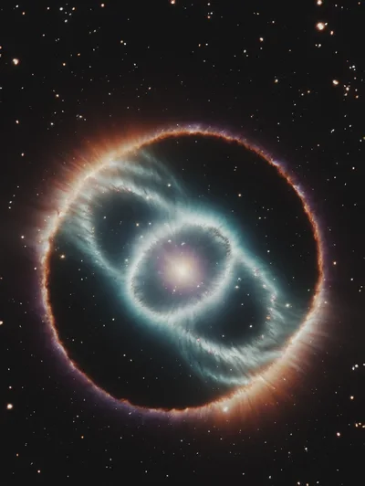 Stunning Nebula With Glowing Central Star In Deep Space
