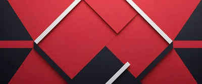 Abstract Geometric Background With Red And Black Shapes