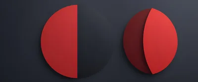 Abstract Red And Black Circular Graphic Design