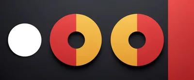 Abstract Minimalist Graphic Design With Geometric Shapes