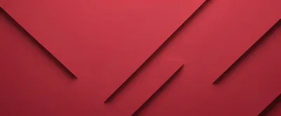 Abstract Red Geometric Layers With Soft Shadows