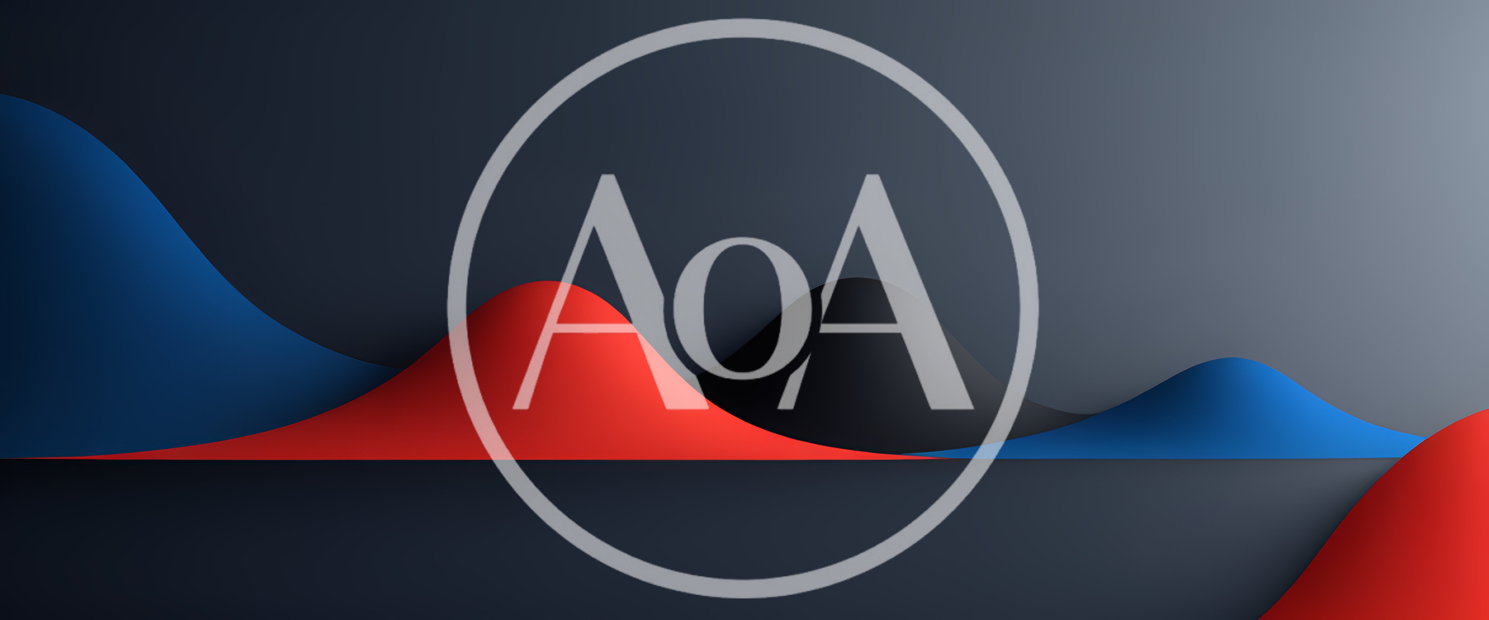 Abstract 3D Wave Shapes With Red Blue And Black