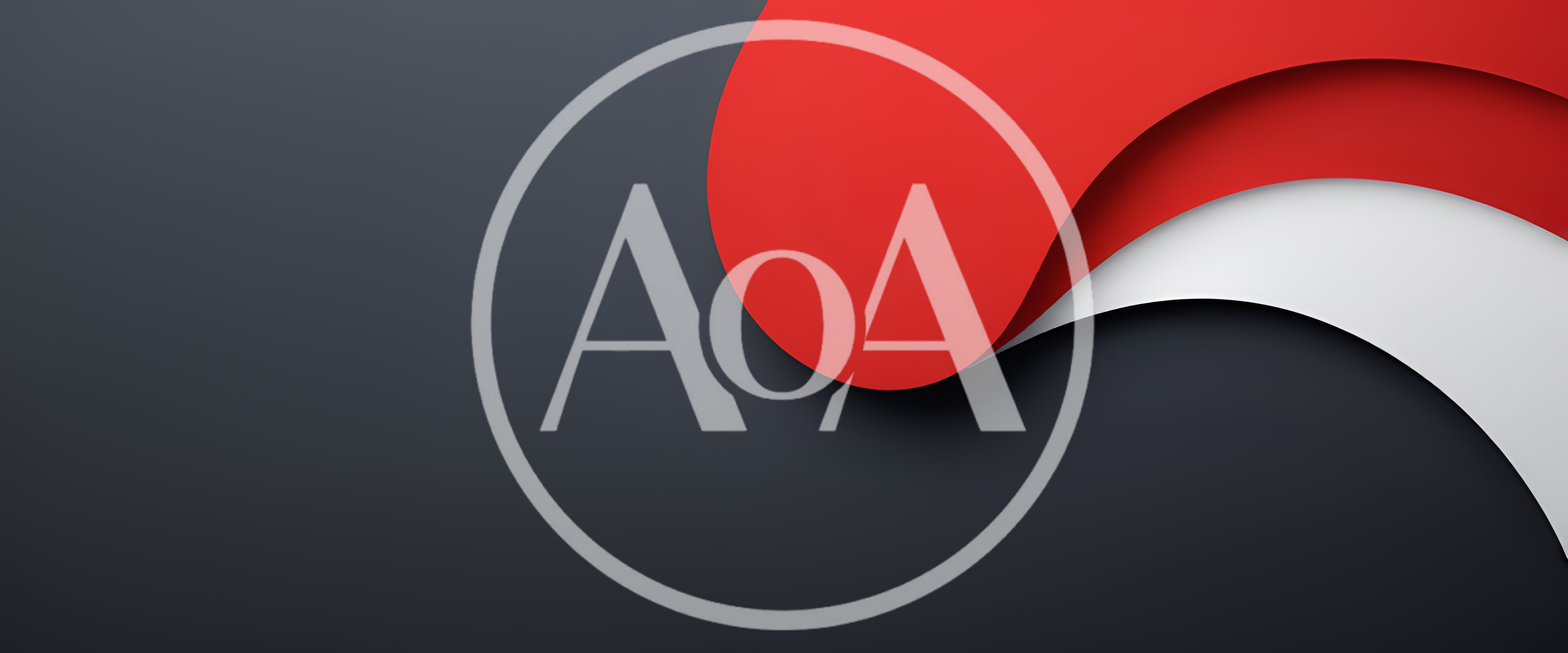 Abstract Red And White Curved Paper Layers Background