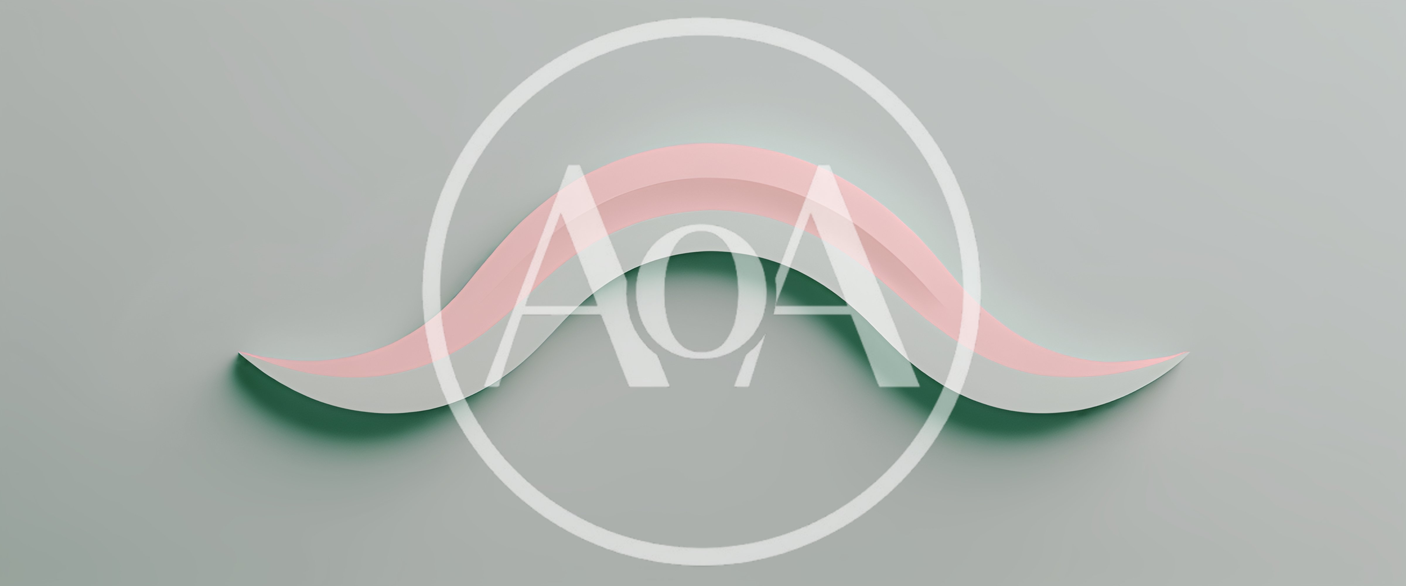 Abstract 3D Wavy Pink And White Ribbon Shape
