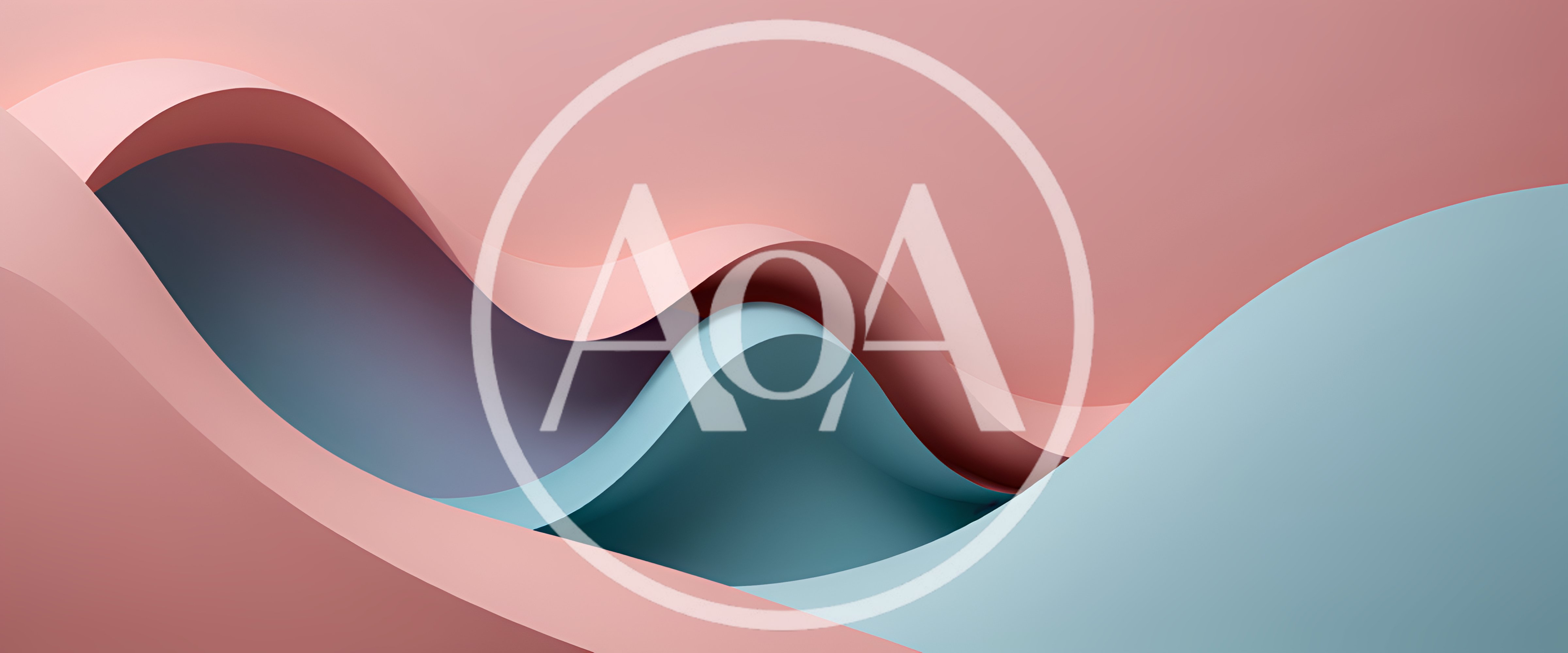 Abstract 3D Background With Flowing Pink And Blue Waves