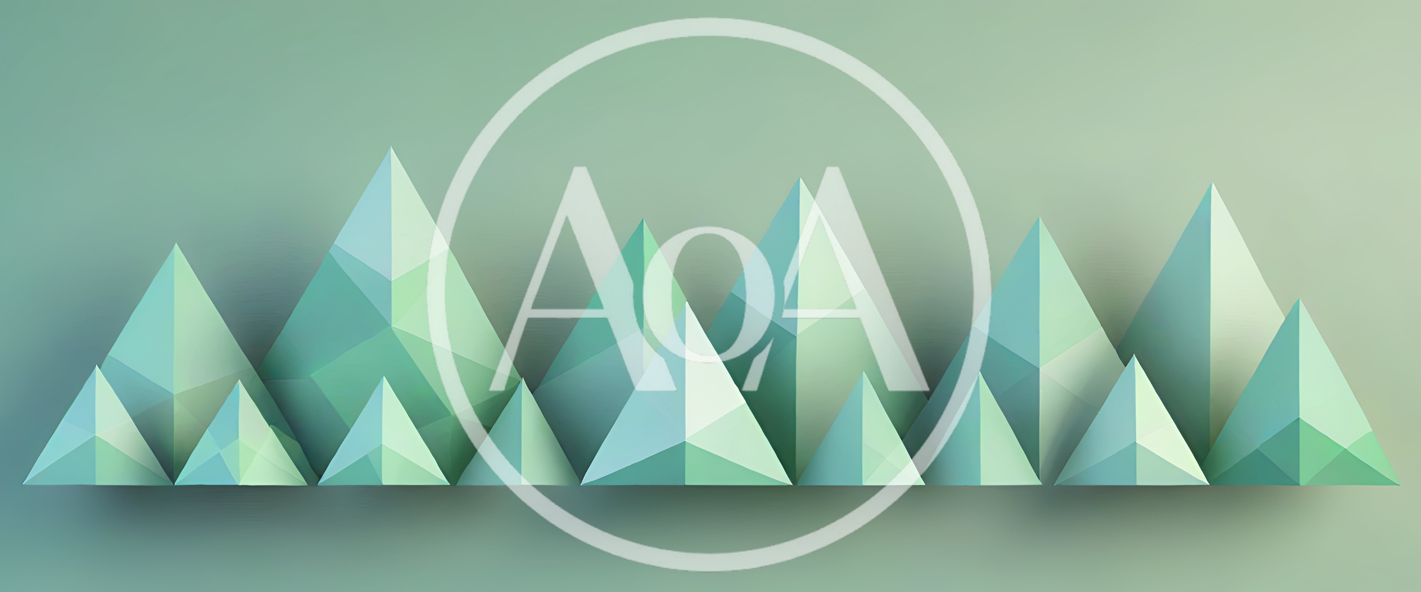 Abstract Low Poly Geometric Mountain Landscape Illustration