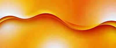 Abstract Orange Wave Background With Smooth Flowing Curves