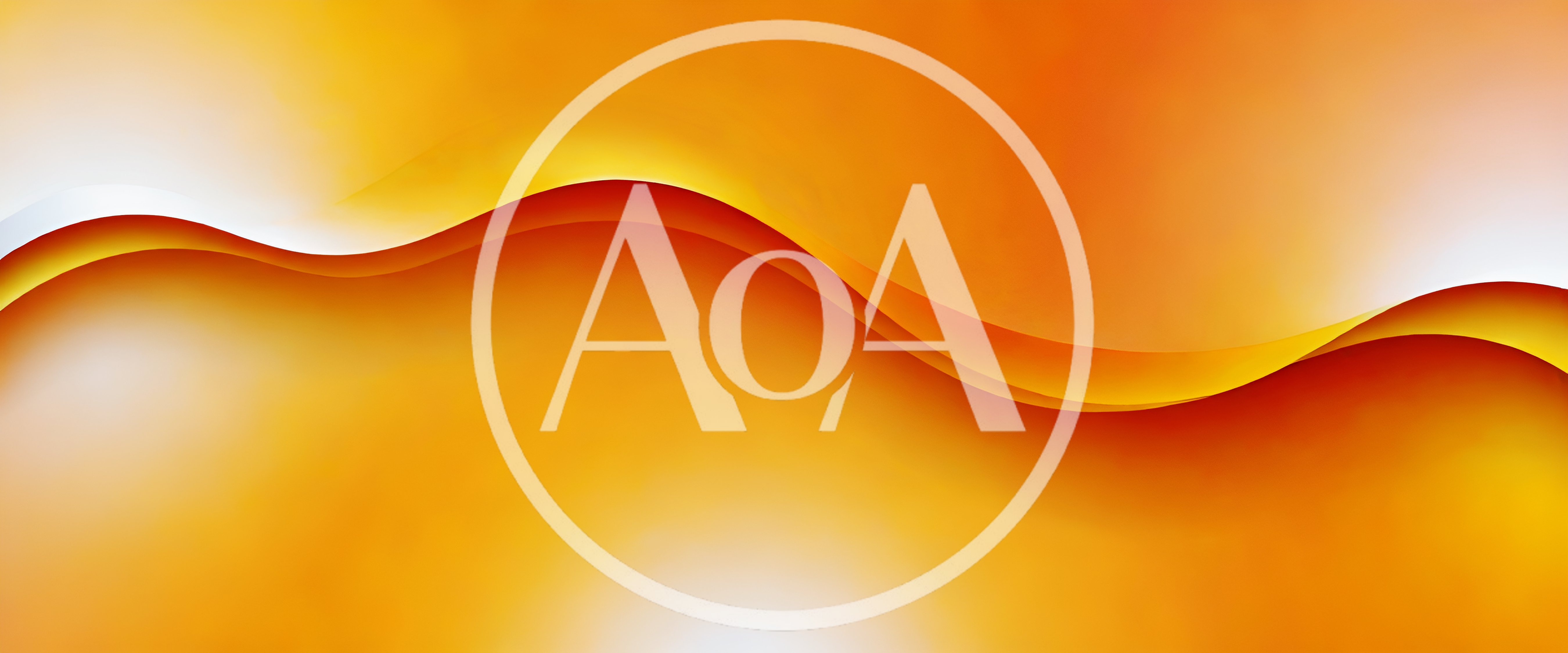 Abstract Orange Wave Background With Smooth Flowing Curves