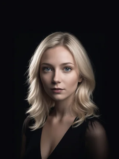 Portrait Of A Young Blonde Woman