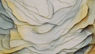Abstract Layered Paper Texture With Gold Edges