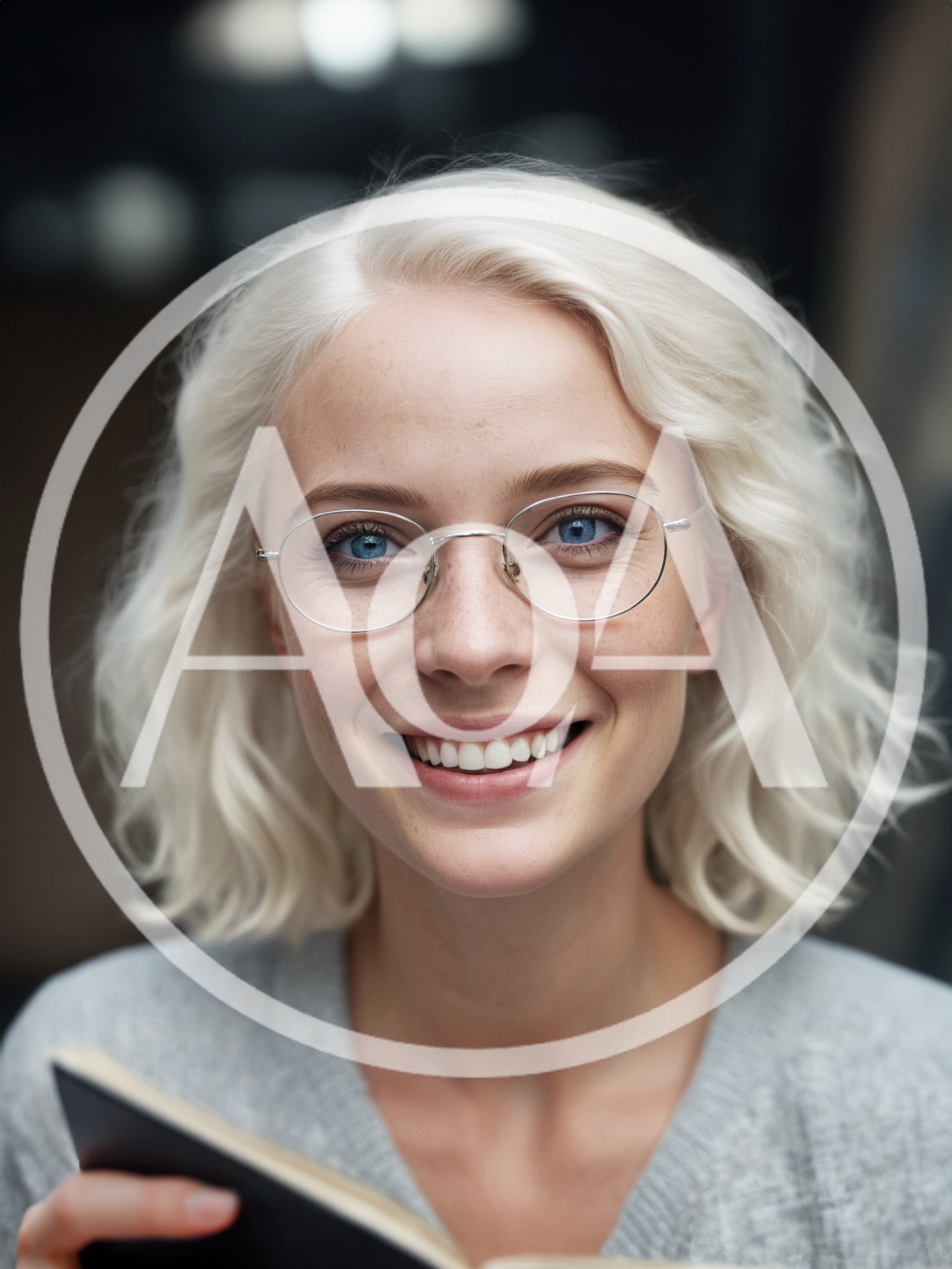 Portrait Of A Smiling Young Woman With Blonde Hair