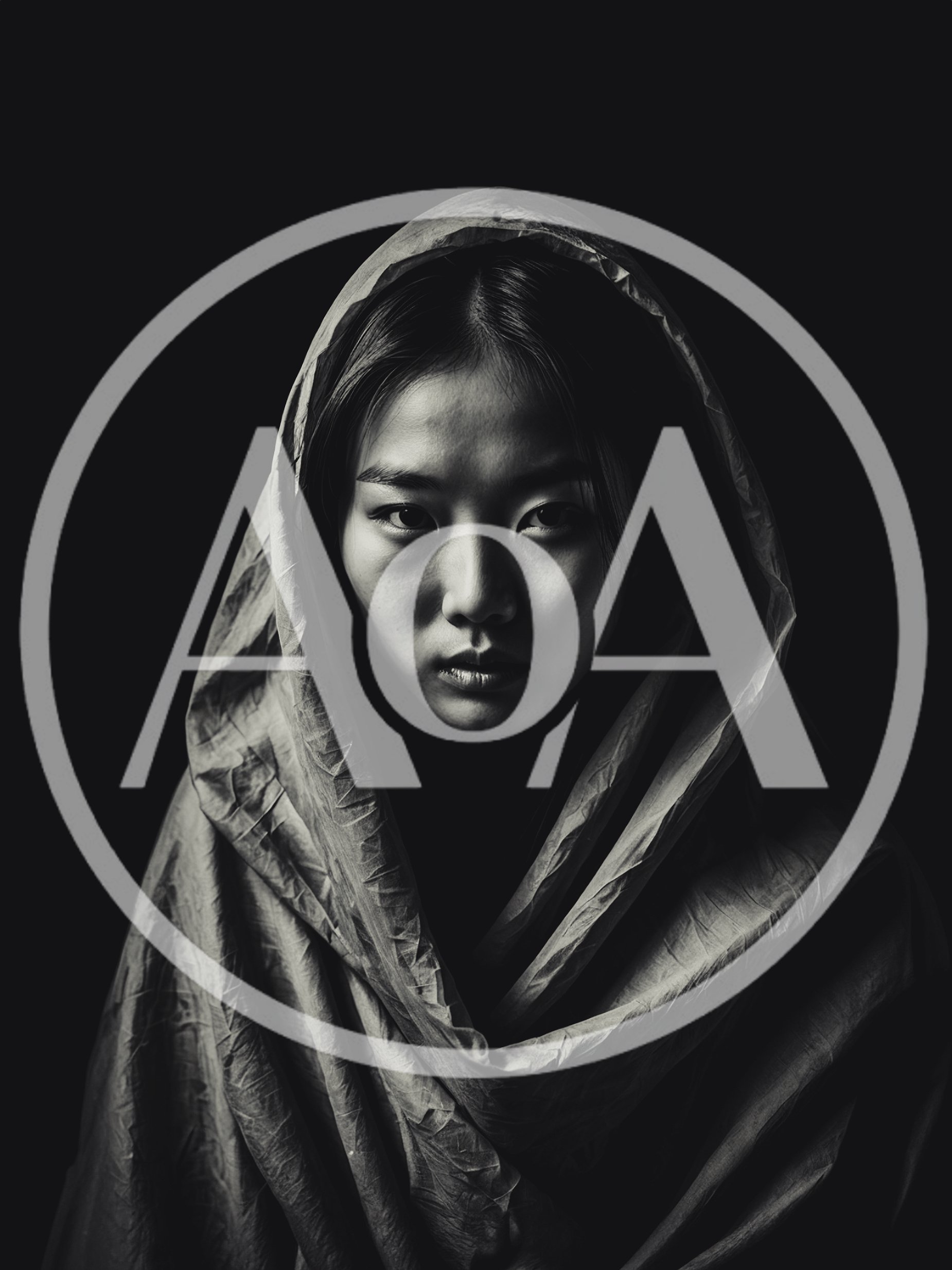Portrait Of A Young Asian Woman In A Headscarf