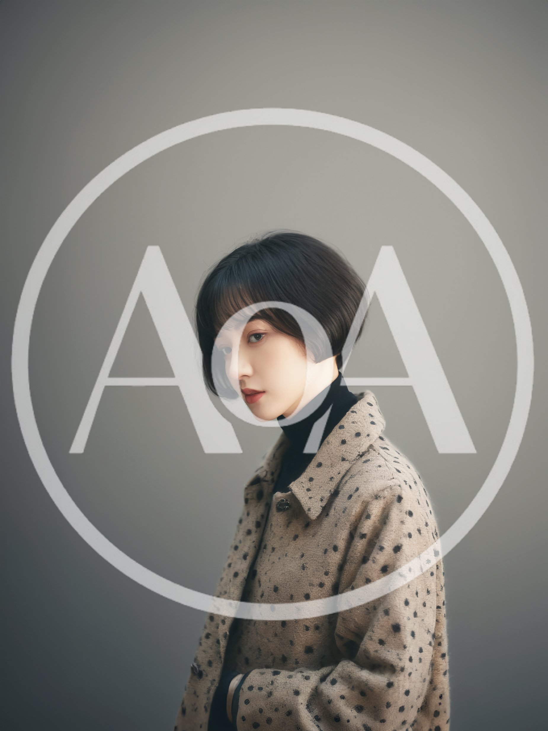 Portrait Of A Young Woman With Short Hair