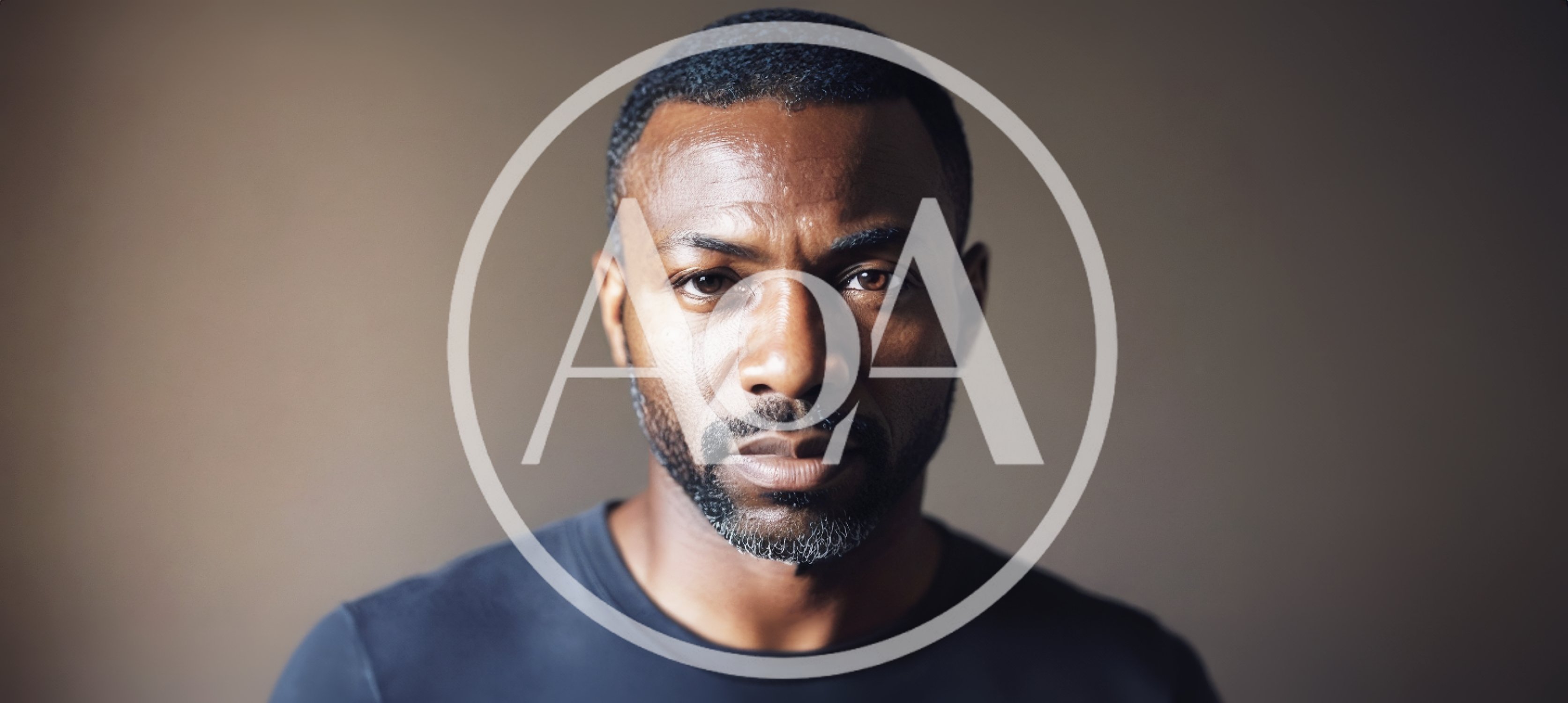 Portrait Of A Serious Black Man With Short Hair