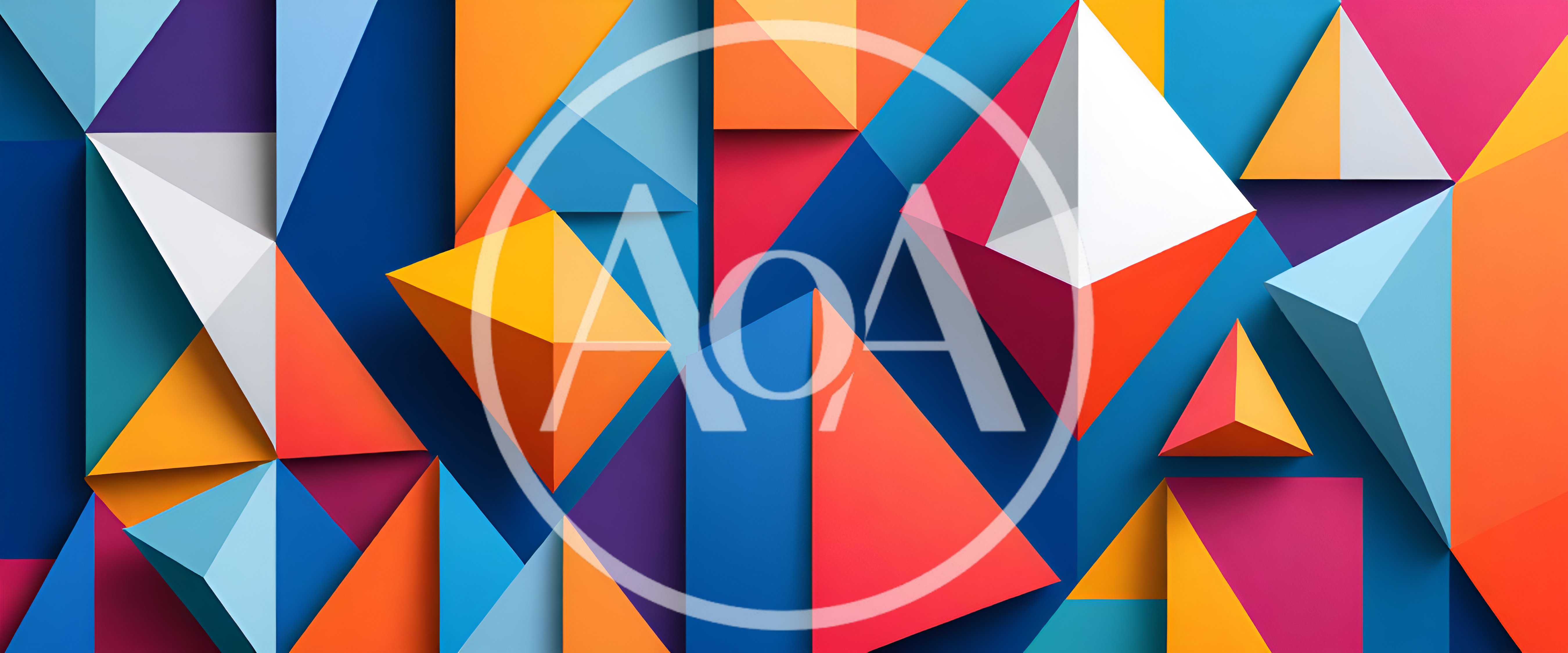 Abstract Geometric 3D Shapes Composition