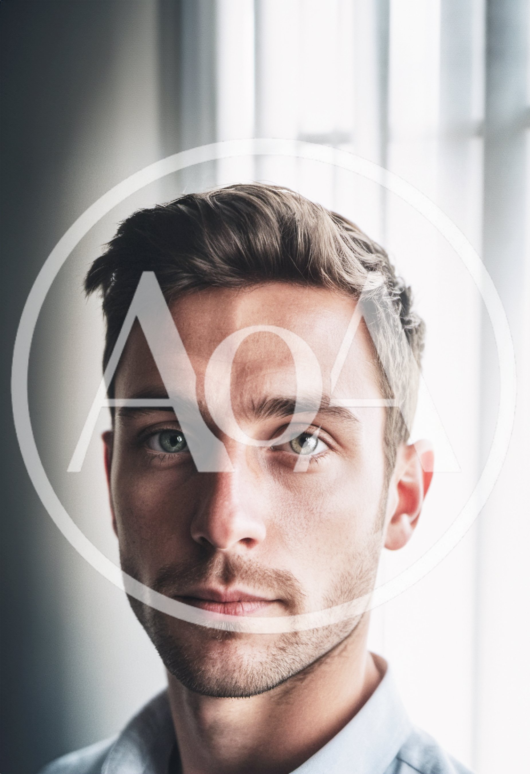 Portrait Of A Young Man With Green Eyes