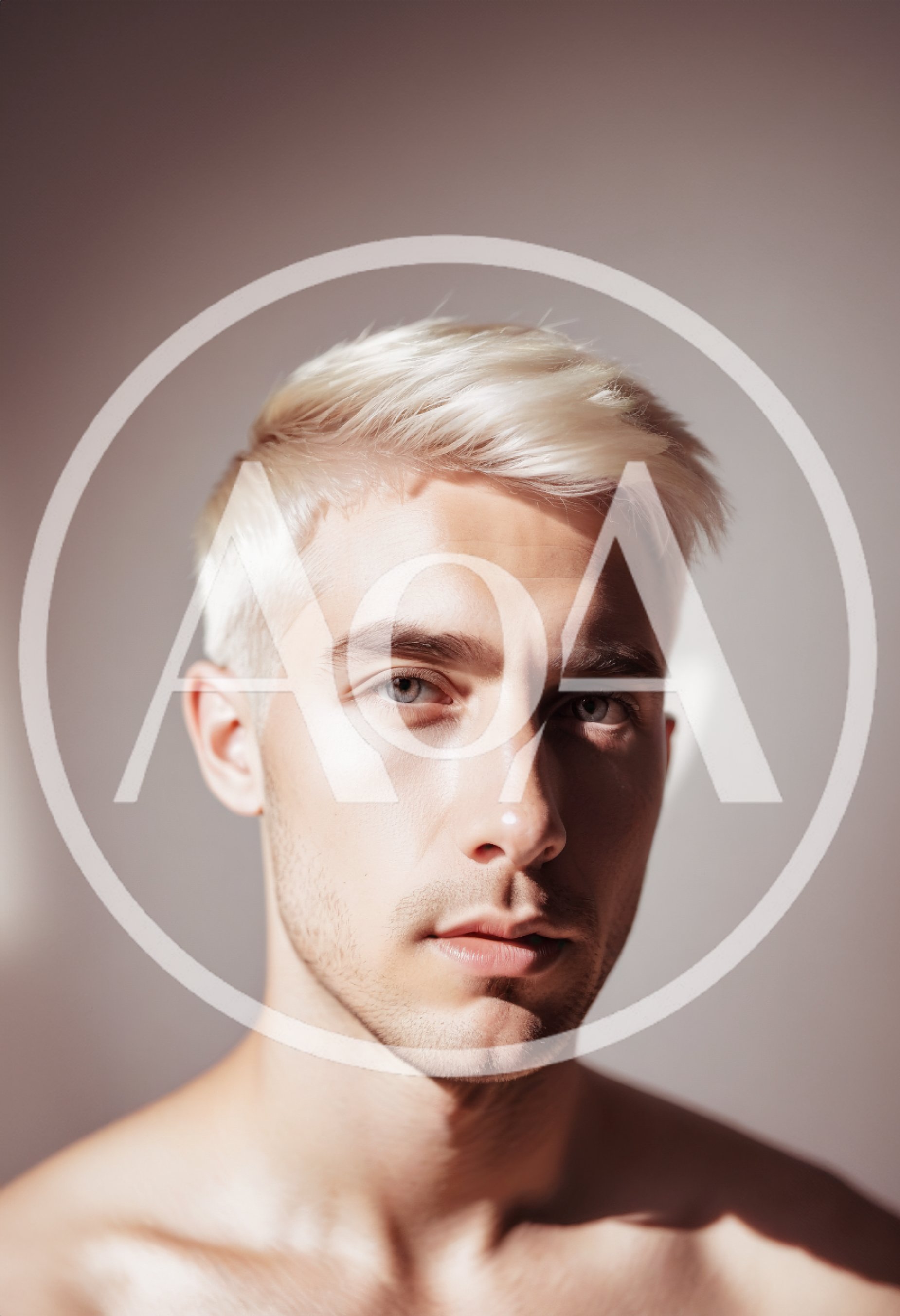 Portrait Of A Young Man With Platinum Blonde Hair
