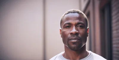 Portrait Of A Serious African American Man