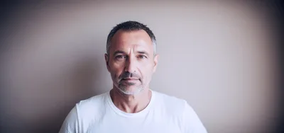Portrait Of A Mature Man With Stubble