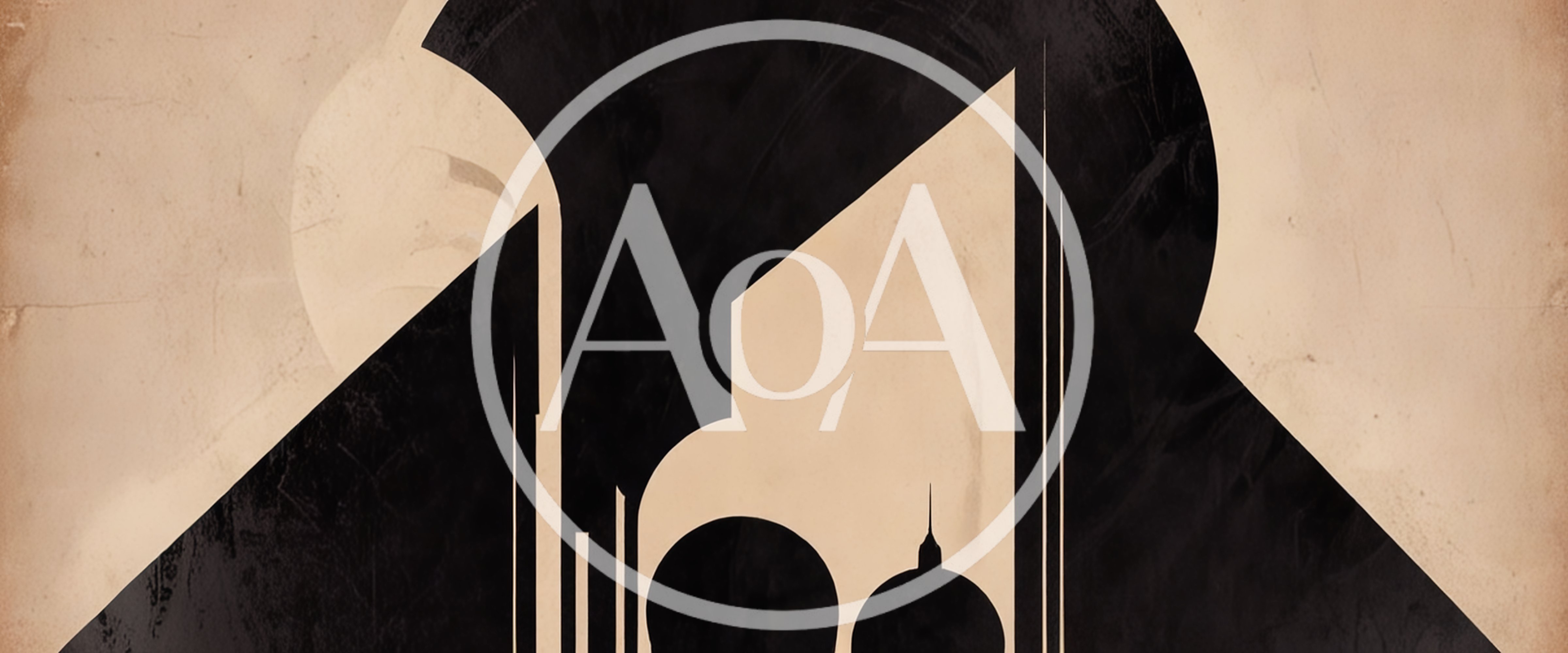 Art Deco Style Abstract Cityscape Illustration