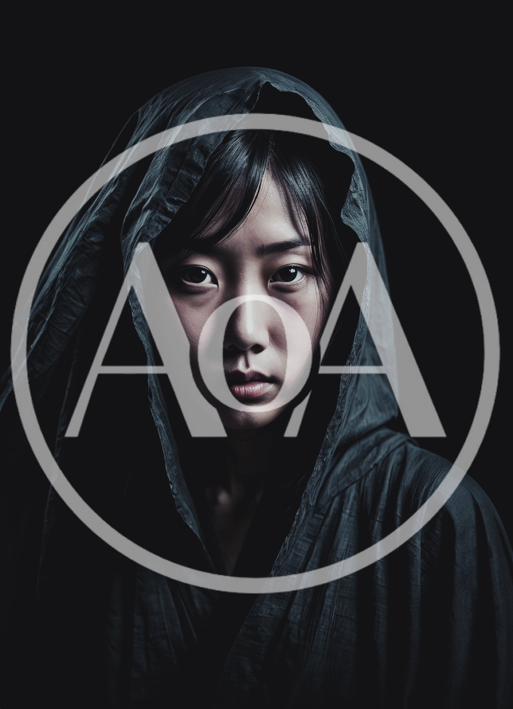 Portrait Of A Mysterious Young Woman In A Hood