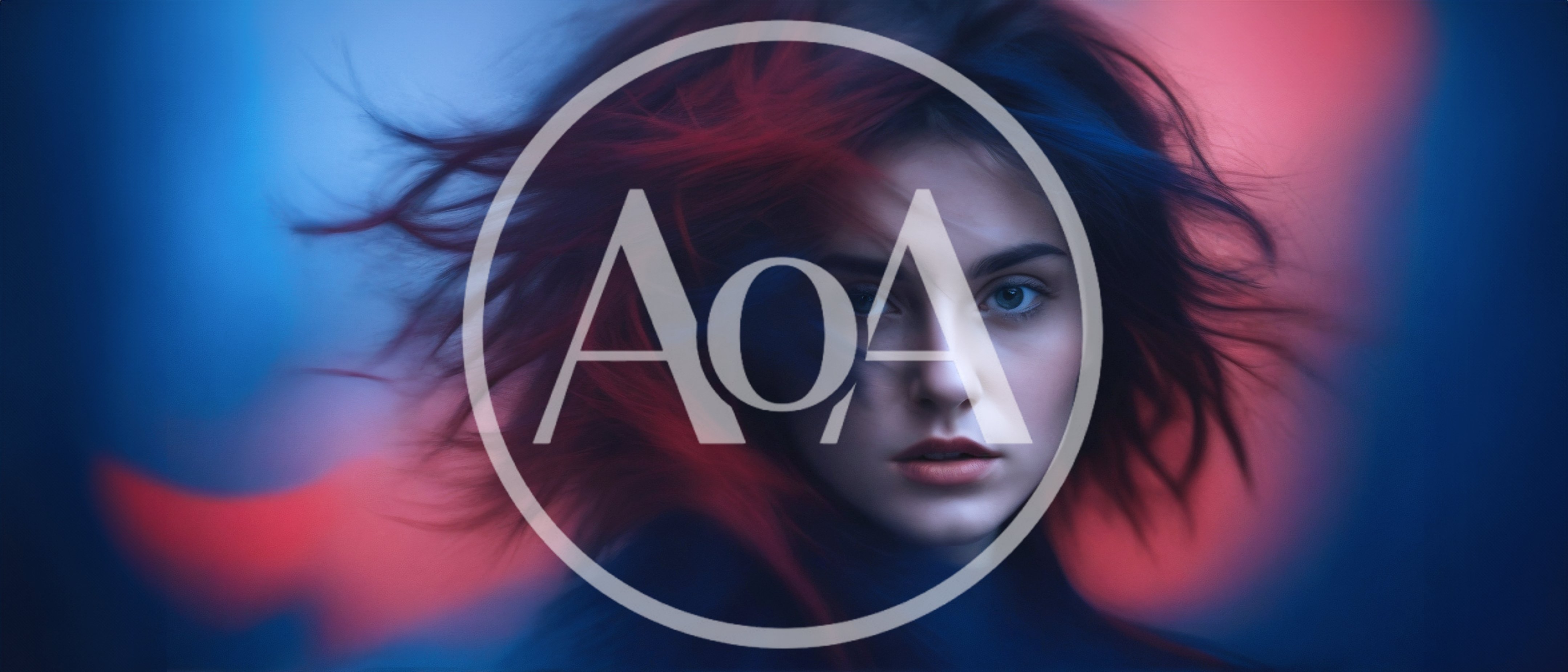 Portrait Of A Young Woman With Dynamic Red Hair