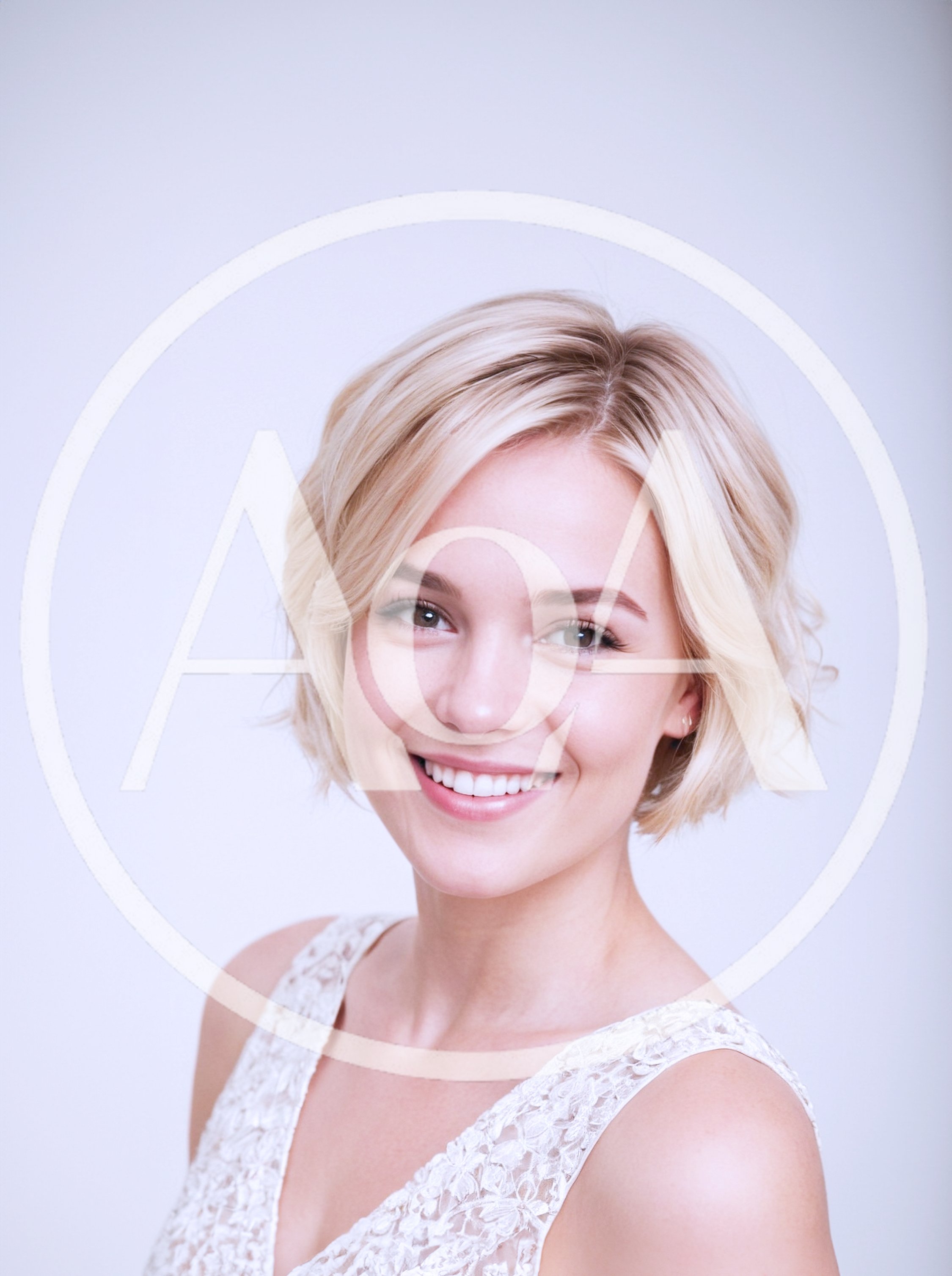Portrait Of A Smiling Blonde Woman