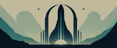 Minimalist Futuristic Rocket Launchpad Architecture
