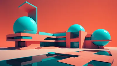Futuristic Architectural Villa With Spherical Structures