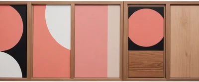 Modern Abstract Geometric Wall Art Panels